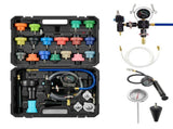 Coolant Pressure Tester Kit, 47Pcs Radiator Vacuum Refill Kit with 3 Metal Adapters, Universal Fit, V952-SRQYLCSHLQYTWMIWW001V0