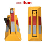 Triangle Lockable Parking Barrier Fold Down Vehicle Security Car Parking Lock Safety Reflective V891-CAR-PBTR-X1