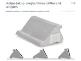 Purple Soft Multi-Angle Tablet Pillow Stand - Comfy Reading & Viewing Holder for iPads, Books, V888-ELOSUNG27497