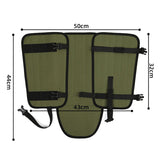 Waterproof Hiking Gaiters Green - 3 Layer Nylon Leg and Boot Covers with Adjustable Buckles for V888-ELOSUNG57061-1