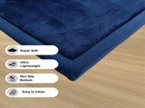 Soft Touch Ultra Plush Memory Foam Tatami Midnight Blue Mat - 200 X 300 CM V262-LGH-0088B-1