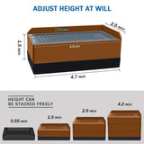 Furniture Risers 1.5 inch,Rectangle Adjustable Risers Blocks for Bed Sofa Table and Couch V1192-AZ-W-31189