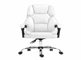 Artiss Executive Office Chair Leather Recliner White OCHAIR-G-1051-WH