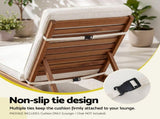 Gardeon Outdoor Chaise Lounge Cushion Lounge Chair Pad Sunbed Mattress Beige OLC-LOUNGE-S-BE