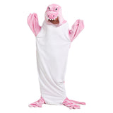 Animal Onesie Costume Soft Flannel Adult One Piece Animal Pajama for Women and Men Pink XL V1294-YM0901-240815FB03-8