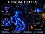 Halloween Soul Harvester Animated Garden Light Solar Powered Flowing Ghost Spirit Lantern with V1366-AZ2-W-24908