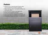 Parcel Delivery Drop Box Mailbox - Home Package Post Locker 41.5x38.5x102.5cm V238-SUPDZ-40376916738128