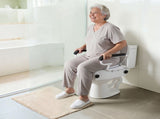 Raised Toilet Seat with Arms, 136.1 kg Load Capacity, 3-Level Adjustable Height, Widened Commode V952-FSSFSJGMTZDDNO6QU001V0