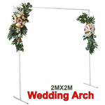 Wedding Arch White Square Backdrop Flower Display Stand Background 2.2M V201-WED0001WH8AU