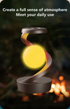 Gray Modern Night Light Spiral Design LED Night Light Ambient Lighting Wireless V1347-124-GRA-76998