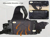 Camouflage Fishing Waist Bag Large Capacity Multi-layer Partition, Side Pockets & Winding Strap V1232-DGBDYB001