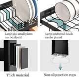 CARLA HOME Adjustable Over the Sink Dish Drying Rack with Utensil Holder, Hooks & Cutting Board Rack LSB-36206