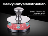 Gourmet Easy 2-IN-1 Smash Burger Press & Patty Maker, Stainless Steel Hamburger Helper, Bonus Patty V1376-MEATPATTY