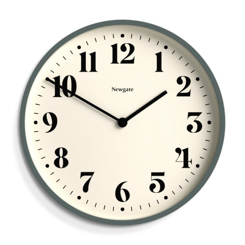 Newgate Number Two Wall Clock Asparagus Green V398-NGNUMTWO240ASG