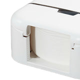 Wall Mount Tissue Holder with Lock Key Toilet Dispenser Clear View Window for 9.8in Diameter V1294-YM0901-3112250035211
