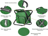 Military Green Folding Camping Chair - Portable, Compact, Adjustable with Fishing Rod Holder V1258-DP02-BOL-481