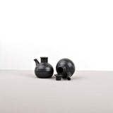 Soy Pot Minoyaki Porcelain 110ml Matte Black Glaze V637-C9009