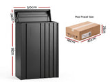 Gardeon Parcel Letterbox Drop Box Package Slot MailBox Black PDB-L-98-BK