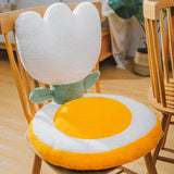 Chair Cushion Office Seats Backrest Cushion Cartoon Shape Seats Cushion Home Decoration Tulip White V1294-YM3117220225714-0421