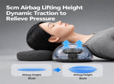 Ergonomic Memory Foam Neck and Shoulder Massage Pillow with Vibration, Infrared Heat, and Airbag V1341-ZY-3RMWNT5H-GREY