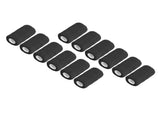 12Pcs Bandage Wrap Natural Latex Elastic Self Adhesive Wrap for Cows Dogs Horses 10cm Black V1294-YM0523-3111220104716