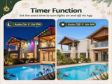 Jingle Jollys 30M Christmas Permanent Outdoor Lights Smart Eaves String App Control Decoration 72LED XMAS-ST72-30M-RGB