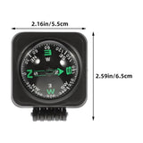 SWETRACE Motorcycle Compass Round Multi ABS 3Pcs Simple Design Adjustable Direction V1189-LWWAL-20260327-03339