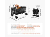 Double Decker Wagon Collapsible, 400L Heavy Duty Folding Wagon Cart, Extended Long Garden Cart with V952-ZDHYBXSSTCHS4GGRTV0