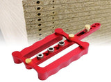 Self Centering Doweling Jig Borehole Locator with Scale Kit DIY Woodworking Tools V1294-YM0718-3111200303011