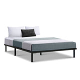 Artiss Bed Frame Double Size Metal Bed Frame TED MBED-C-TED-D-BK