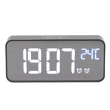 LED Mirror Digital Alarm Clock Large Screen Intelligent Brightness Adjust Snooze Function Power Off V1294-YM0703-3113230031511