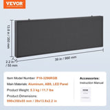Programmable LED Sign, P10 Full Color LED Scrolling Panel, DIY Custom Text Animation Pattern Display V952-XGSGDBZP40X1EUY8FV3