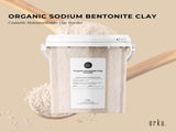 1.1Kg Organic Sodium Bentonite Clay Powder Tub Bucket - Cosmetic Montmorillonite V238-SUPDZ-39789170360400