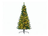 Jingle Jollys 1.8m Pre-Lit Christmas Tree Slim Pencil Xmas Tree Corner Tree XM-TR-SLIM-6FT-CORNER-LED