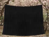 Long Large Thick Black Velvet Curtains 580x270cmfull liner,Blockout,Pinch Pleat V702-CNA7-1L BLACK