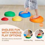 Kids Balance Stepping Stones Sensory Obstacle Course 5 PCS Outdoor Indoor V952-ETPHDJSJHKDB96DGUV0