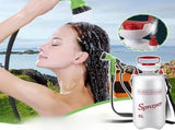 White Silver Gold portable shower, outdoor shower sprayer, 8L shower, high-quality V1102-132-BLA-02990