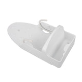 Electric Iron Holder Heat Resistant 2 in 1 Wall Mounted Iron Board Rack with Hook for Home V1294-YM0523-3117220020411