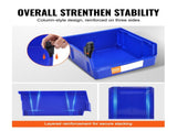 Plastic Storage Bin, , Hanging Stackable Storage Organizer Bin, Blue/Red, V952-DDWLX6G00000096OEV0