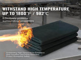 Carbon Felt Welding Blanket 4 Pack, 37" x 36" Flame Retardant Welding Blanket, Up To 1800&degF Heat V952-TXWDHTHS4JWTYV64QV0