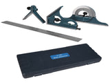1x Stainless Steel Universal Bevel 180 Degree Angle Combination Square Protractor Ruler Set V1294-YM0901-JYB00825