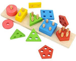 Wooden Educational Preschool Blocks Puzzle for 3 to 5 Year Old Kids Toys V178-12779