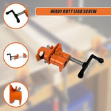 3/4" Wood Gluing Pipe Clamp Set Heavy Duty PRO Woodworking Cast Iron V63-837211