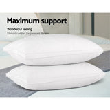 Giselle Bedding Goose Feather Down Pillow Luxury Twin Pack PILLOW-GOOSE-WALLX2