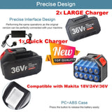 2x 7.0Ah 18V-36VF Li-ion Battery Makita Battery LXT BL1850 BL1860B BL1830 BL1815 V201-CUT0020BL8AU