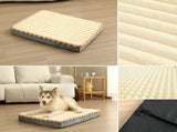 2-Piece Purple-pink Sponge large pet bed - plush dog mat, detachable, washable, anti-slip V888-ELOSUNG34307