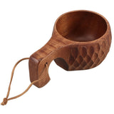 Travel Coffee Mug Wooden Milk Cup Sturdy Wood 1Pack V1192-AZ-W-27537