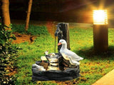 Squirrel/Duck Solar Powered Water Feature Outdoor/Indoor Sculpture, Waterscape Fountain Statue V1370-AZ4-05848