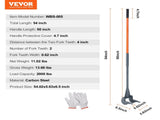 Pallet Buster, 50'' Carbon Steel Handle Wrecking Pry Bar, 2000 lbs Weight Capacity, Heavy Duty Deck V952-QGWW45INCH4IACX9EV0