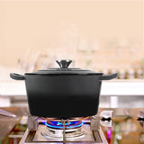 TOQUE 4L Enamel Dutch Oven Pot in Black Colour KT0180-4L-BK